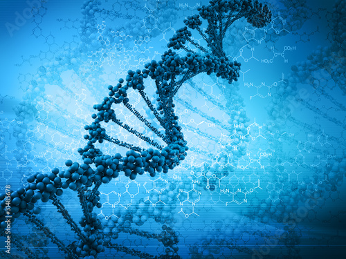 Illustration: Digital illustration of a dna Digital illustration of a dna