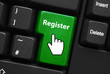 REGISTER Key on Keyboard (sign up registration subscribe button) REGISTER Key on Keyboard (sign up registration subscribe button)