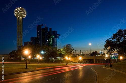 Photo: Dallas underpass where JFK was shot with memorial visible Dallas underpass where JFK was shot with memorial visible