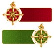Banners with ancient compass rose