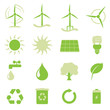 Vektor: Vektor Iconset - Buttons Erneuerbare Energien Vektor Iconset - Buttons Erneuerbare Energien