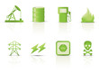 Vektor Iconset - Symbole Fossile Energie - 3D (2/2)