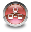 Red Glossy Pictogram "Network"