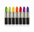 Rainbow lipsticks