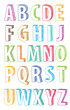 hand drawn abc letters hand drawn abc letters