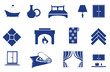interior, home related icons interior, home related icons
