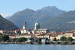 The town Intra Verbania on Lake Maggiore