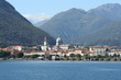 The town Intra Verbania on Lake Maggiore
