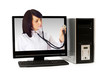 ����: Doctor from computer screen - Healthcare or computer security co � Elnur #31507625