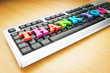 Thank you message on the keyboard