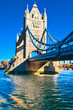 The TowerBridge in London on a bright sunny day The TowerBridge in London on a bright sunny day