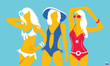 Summer swimsuit light-blue
