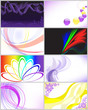 set abstract beautiful of gift card, vector illustration