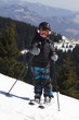 Foto: young boy skiing young boy skiing