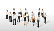 Template of a group people wearing white clothes Template of a group people wearing white clothes