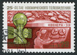 Postage stamp USSR 1984: 25 years of Space TV