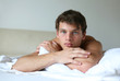 Young Sexy Man on a Bed