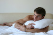 Young Sexy Man on a Bed