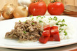 Hackfleisch mit Reis und Paprika
