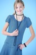 Girl In Blue Dress