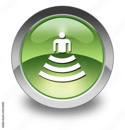 Illustration: Green Glossy Pictogram "Amphitheater" Green Glossy Pictogram "Amphitheater"