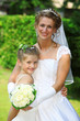 Foto: wedding day - mother and daughter after marriage portrait wedding day - mother and daughter after marriage portrait