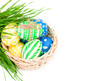 Photo: Easter eggs in a grass Easter eggs in a grass