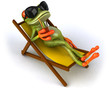 Grenouille et chaise longue Grenouille et chaise longue