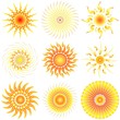 Sole Astratto-Abstract Sun-Soleil Abstrait-Sol-Vector