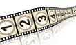 Unrolled Filmstrip With Countdown