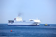 Freight ship at sea