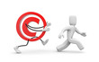 Person and copyright sign Person and copyright sign