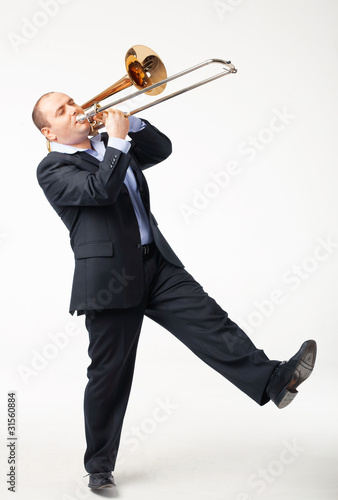 Photo: Young Trombone Player Young Trombone Player