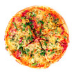 Pizza isolated on white