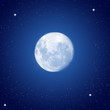 Moon on sky at night Moon on sky at night