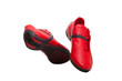 Red and black sport shoes isolated on white Red and black sport shoes isolated on white