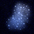 Star on space at night Star on space at night