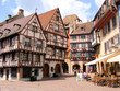 Picturesque square in the Alsatian city of Colmar, France Picturesque square in the Alsatian city of Colmar, France