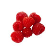 Fresh Raspberries isolated over white