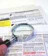 Stellenmarkt Zeitung Lupe