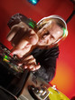 Foto: Disc jokey en acción. Disc jokey en acción.