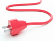 Illustration: Red electric plug Red electric plug