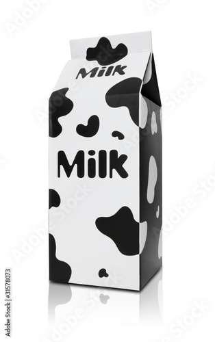 Foto: Milk Carton Over White Milk Carton Over White
