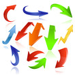 Arrow icon set. Arrow icon set.