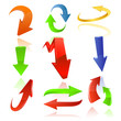 Arrow icon set. Vector