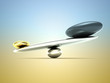 Illustration: Weighty thing: scales with carbon fiber shape and gold Weighty thing: scales with carbon fiber shape and gold