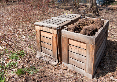 Photo: Wooden Compost bins Wooden Compost bins
