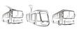 public transport set of symbols public transport set of symbols