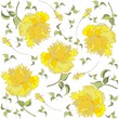 Seamless background from a flowers ornament