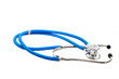 Medical stethoscope on a white background